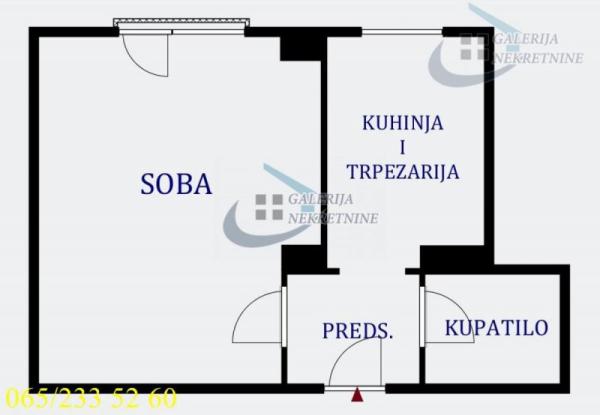 Stan na prodaju u Beogradu, Voždovac, jednosoban, 31m2, cena 112000 evra