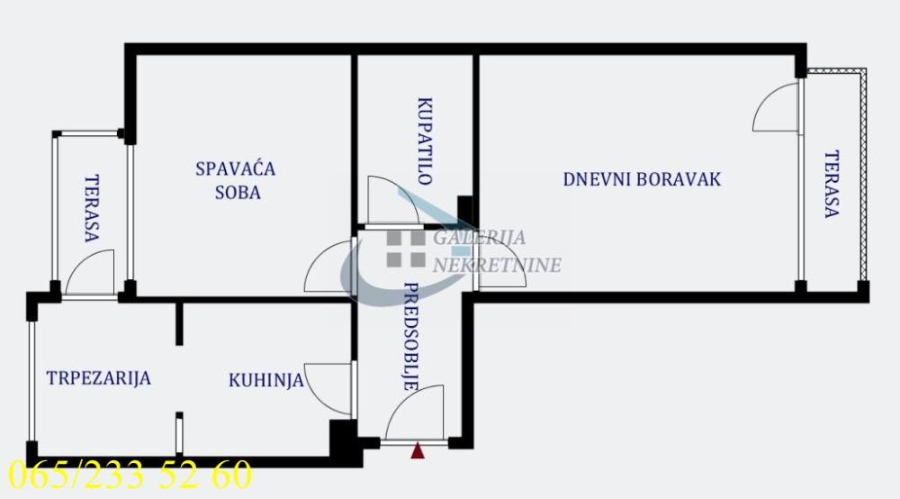 Stan na prodaju u Beogradu, Beograd (Poštanska štedionica), dvosoban, 50m2, cena 350000 evra