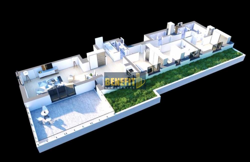 Stan na prodaju u Beogradu, Banovo brdo, trosoban, 143m2, cena 550000 evra