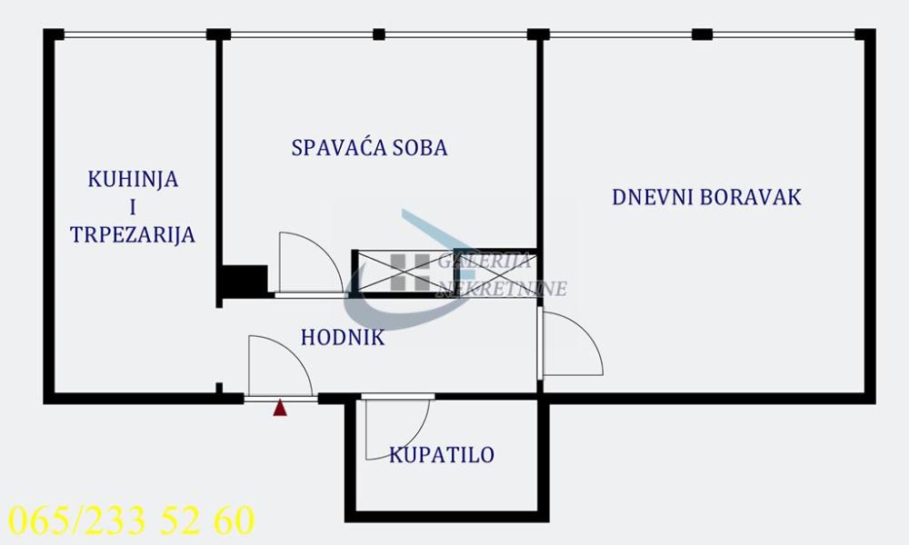 Stan na prodaju u Beogradu, Voždovac, dvosoban, 47m2, cena 157400 evra