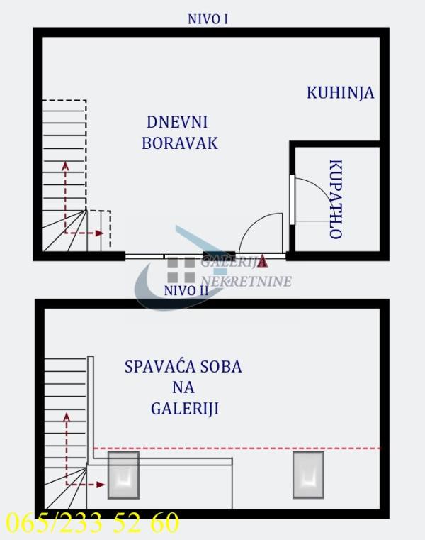 Stan na prodaju u Beogradu, Vračar, jednoiposoban, 43m2, cena 171000 evra