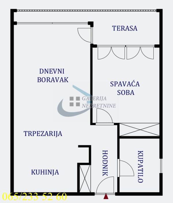 Stan na prodaju u Beogradu, Stari grad, dvosoban, 62m2, cena 439900 evra