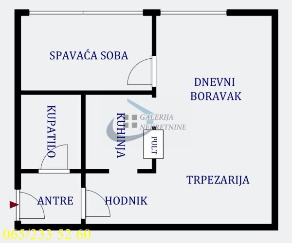 Stan na prodaju u Beogradu, Vračar, dvosoban, 43m2, cena 190000 evra