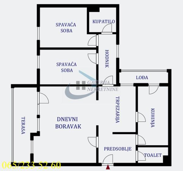 Stan na prodaju u Beogradu, Čukarica, trosoban, 87m2, cena 190000 evra