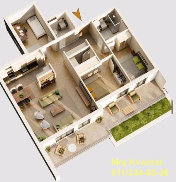 Stan na prodaju u Beogradu, Bulbulder, cetvorosoban, 115m2, cena 325000 evra