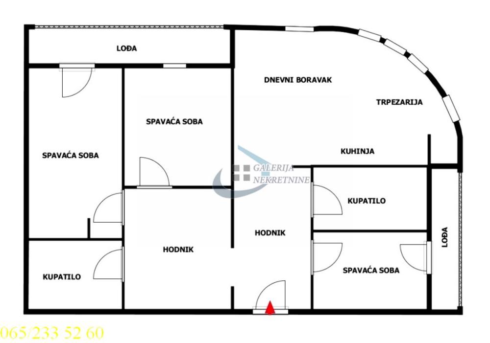 Stan na prodaju u Beogradu, Voždovac, cetvorosoban, 90m2, cena 360000 evra