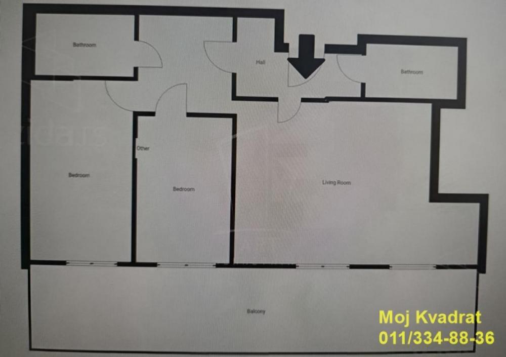 Stan na prodaju u Beogradu, Naselje Stepa Stepanović, trosoban, 88m2, cena 275000 evra