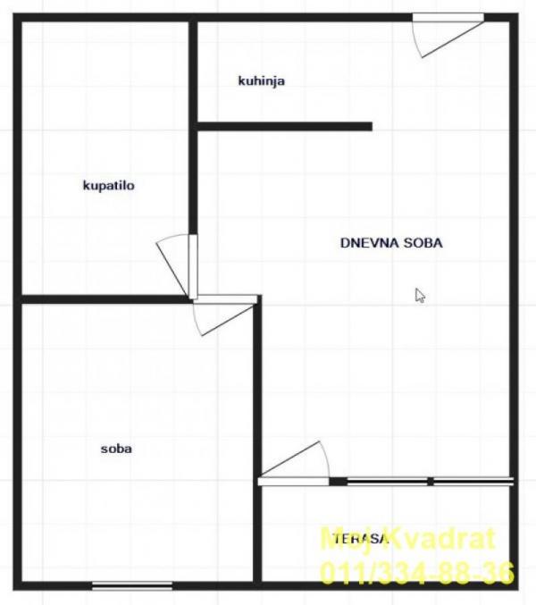 Stan na prodaju u Beogradu, Višnjička banja, dvosoban, 46m2, cena 144000 evra