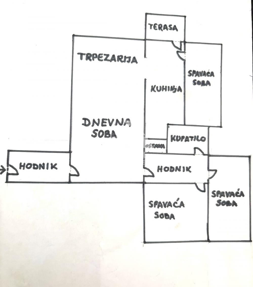 Stan na prodaju u Beogradu, Crveni Krst, troiposoban, 72m2, cena 189000 evra