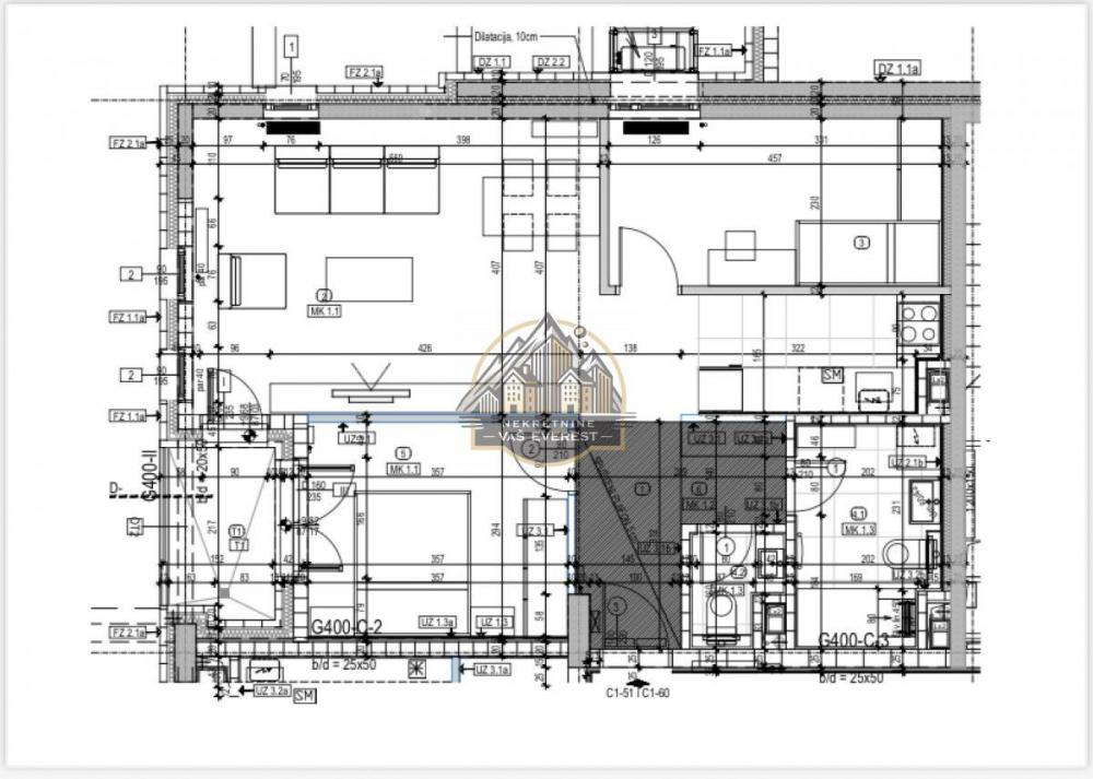 Stan na prodaju u Beogradu, Tošin bunar, dvosoban, 69m2, cena 279600 evra