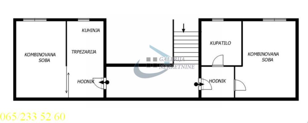 Stan na prodaju u Beogradu, Stari grad, dvosoban, 45m2, cena 159900 evra
