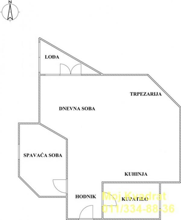 Stan na prodaju u Beogradu, Rakovica, jednoiposoban, 27m2, cena 74900 evra