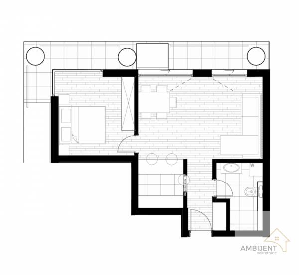 Stan na prodaju u Beogradu, Voždovac, dvosoban, 51m2, cena 191068 evra