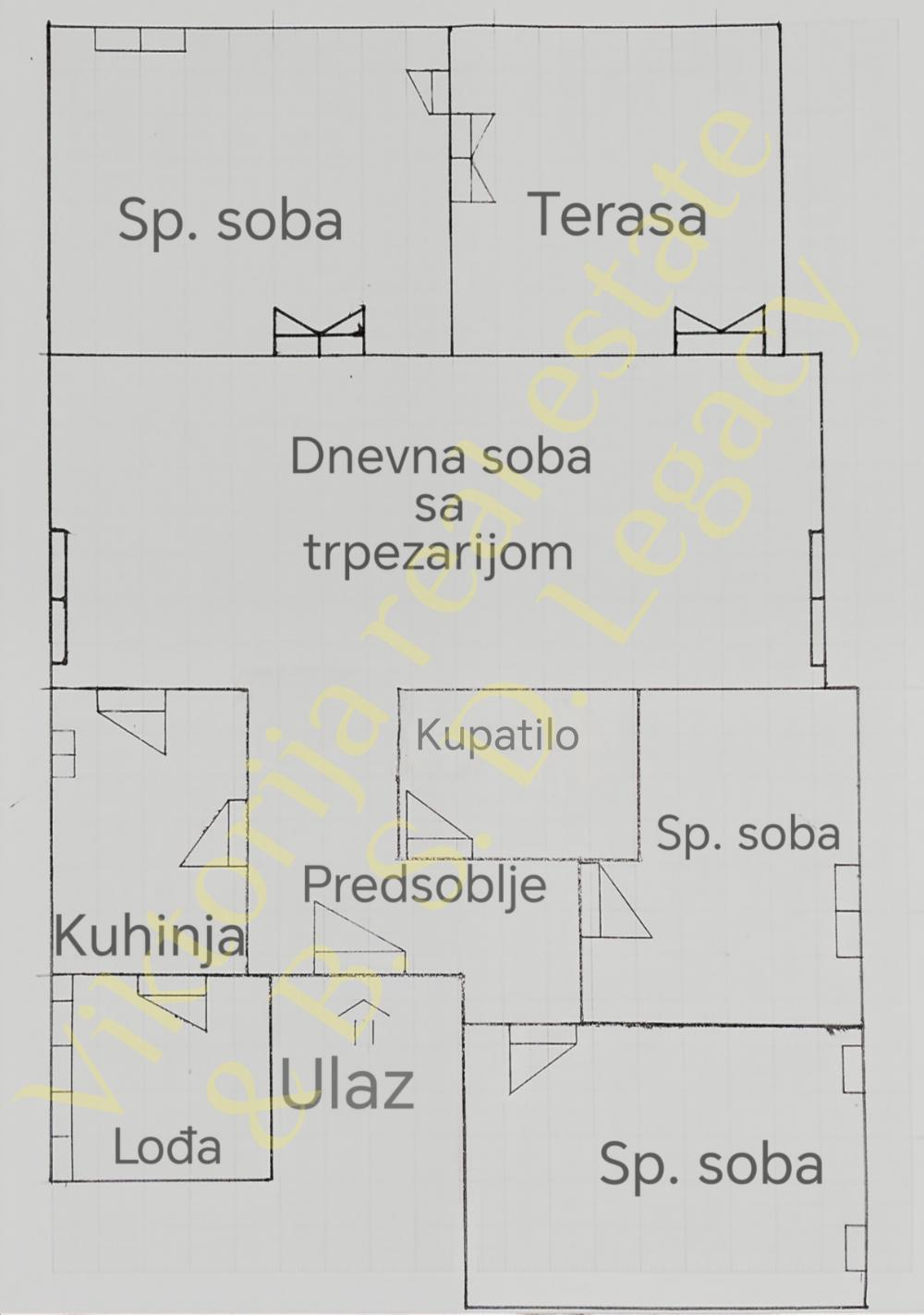 Stan na prodaju u Beogradu, Novi Beograd blok 62, cetvorosoban, 109m2, cena 299000 evra