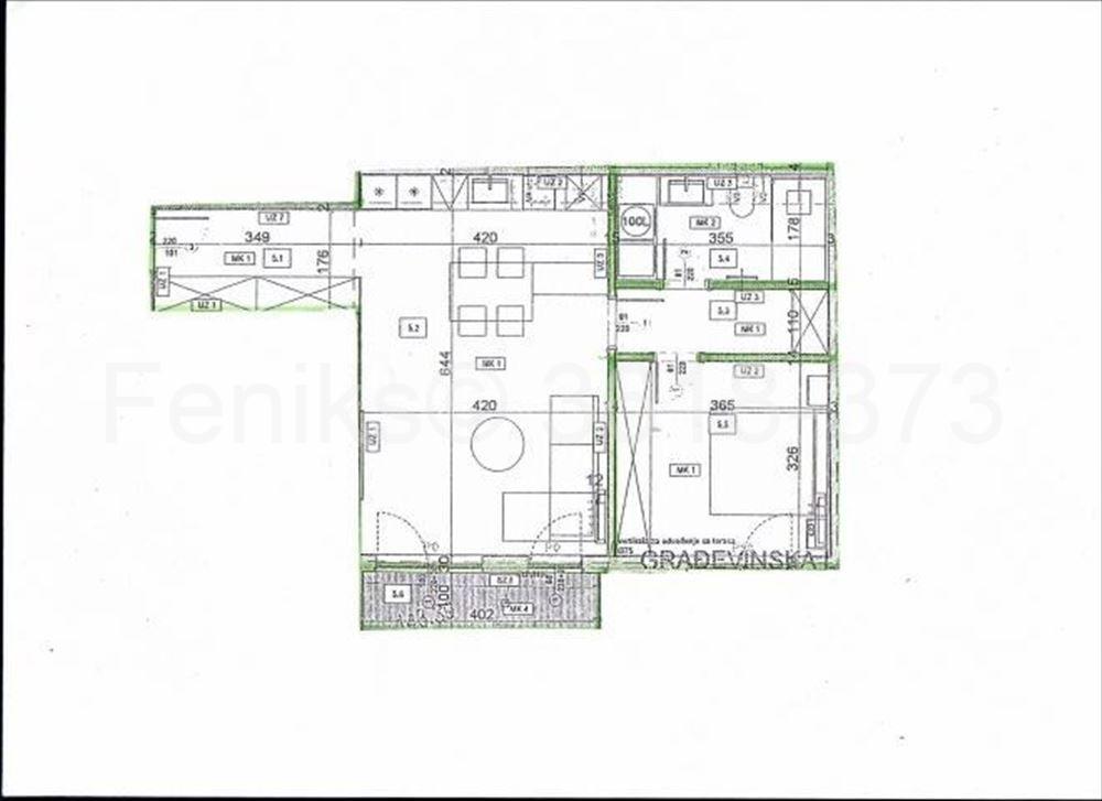 Stan na prodaju u Beogradu, Crveni Krst, dvosoban, 59m2, cena 231231 evra