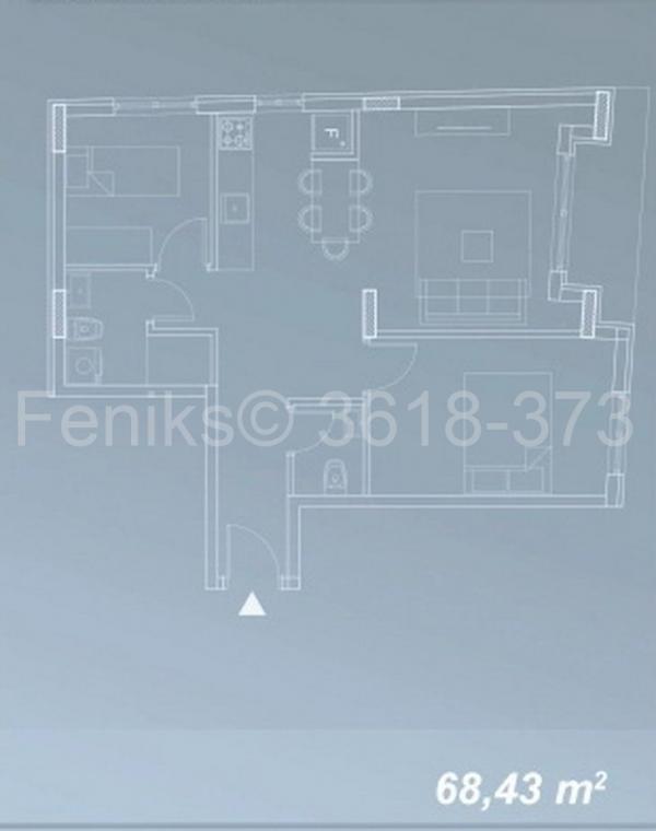 Stan na prodaju u Beogradu, Zeleno brdo, dvoiposoban, 68m2, cena 222000 evra