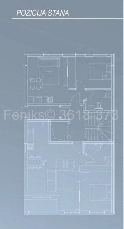 Stan na prodaju u Beogradu, Vukov spomenik, jednoiposoban, 50m2, cena 230000 evra