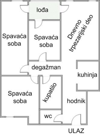 Stan na prodaju u Beogradu, Ledine, troiposoban, 76m2, cena 190900 evra