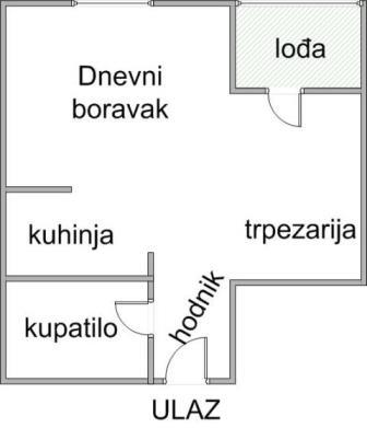Stan na prodaju u Beogradu, Ledine, 29m2, cena 71675 evra