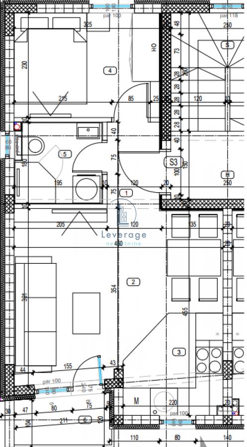 Stan na prodaju u Beogradu, Kaluđerica, jednoiposoban, 34m2, cena 61200 evra