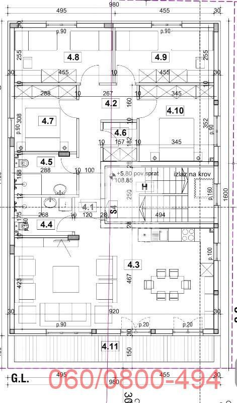 Stan na prodaju u Beogradu, Zemun, 116m2, cena 368425 evra