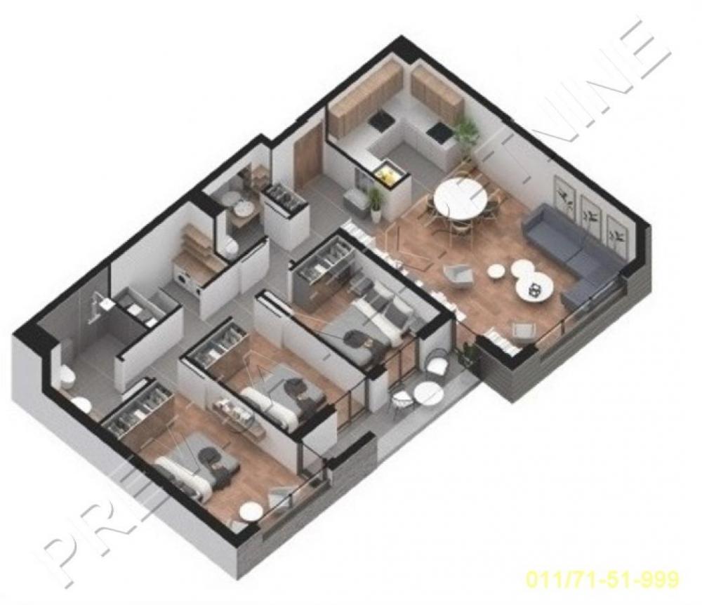 Stan na prodaju u Beogradu, Čubura, troiposoban, 85m2, cena 451492 evra