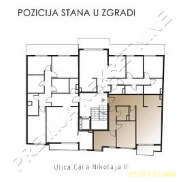 Stan na prodaju u Beogradu, Čubura, dvoiposoban, 65m2, cena 347000 evra