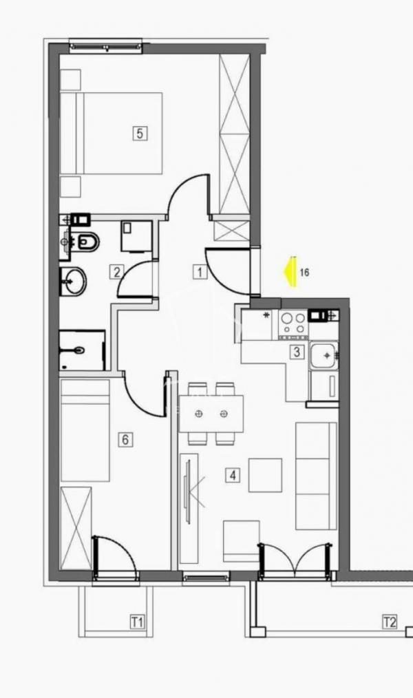 Stan na prodaju u Beogradu, Đeram pijaca, dvosoban, 52m2, cena 250000 evra