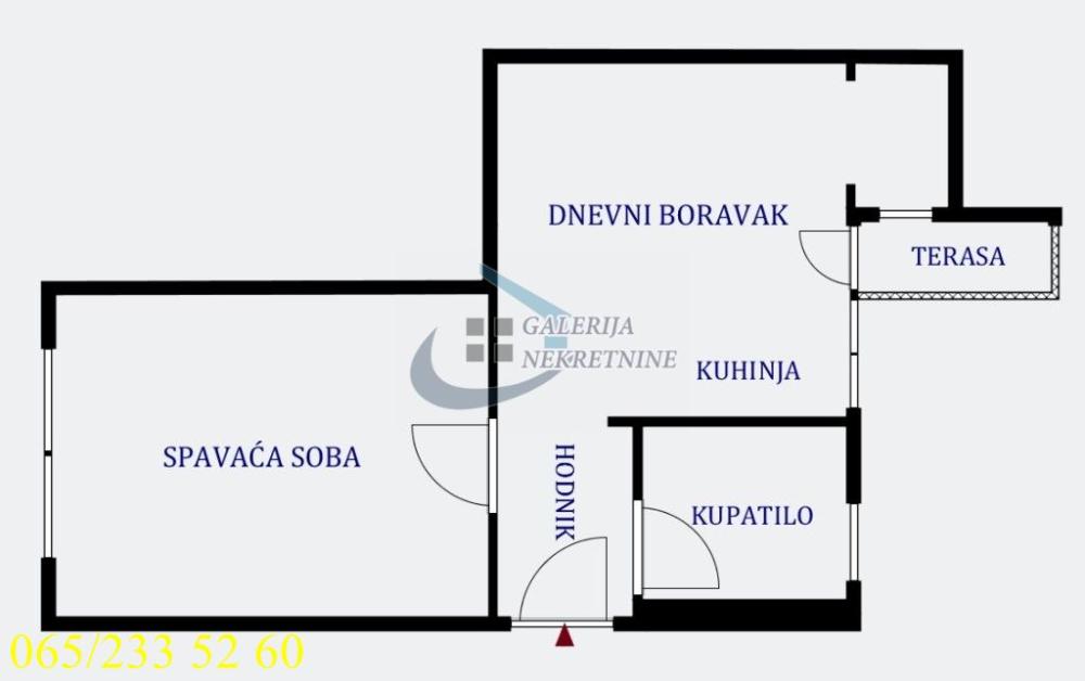 Stan na prodaju u Beogradu, Stari grad, jednoiposoban, 48m2, cena 330000 evra