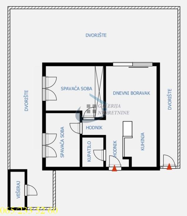 Stan na prodaju u Beogradu, Voždovac, trosoban, 54m2, cena 225000 evra