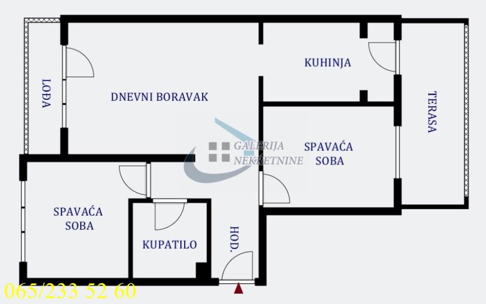 Stan na prodaju u Beogradu, Vračar, dvoiposoban, 61m2, cena 240000 evra