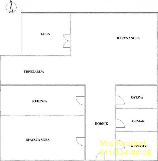Stan na prodaju u Beogradu, Čukarica, dvosoban, 62m2, cena 180000 evra