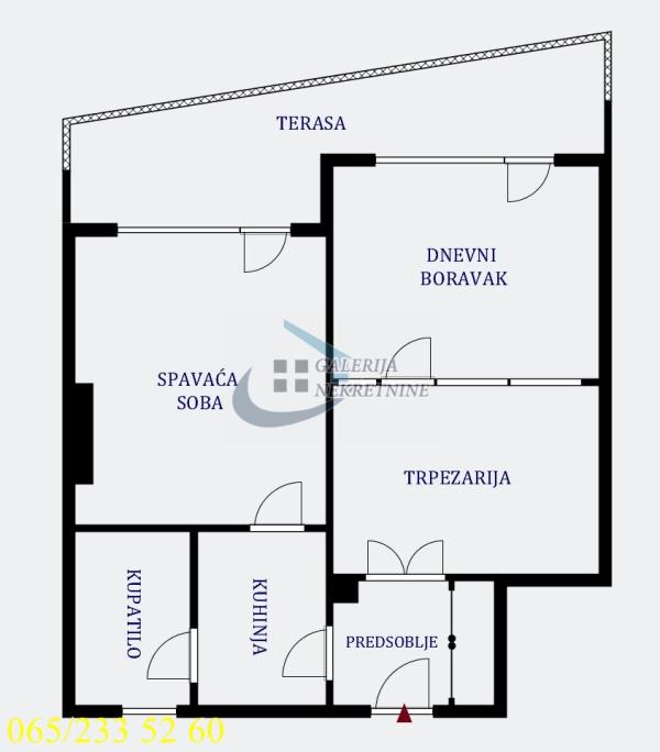 Stan na prodaju u Beogradu, Stari grad, dvoiposoban, 73m2, cena 320000 evra
