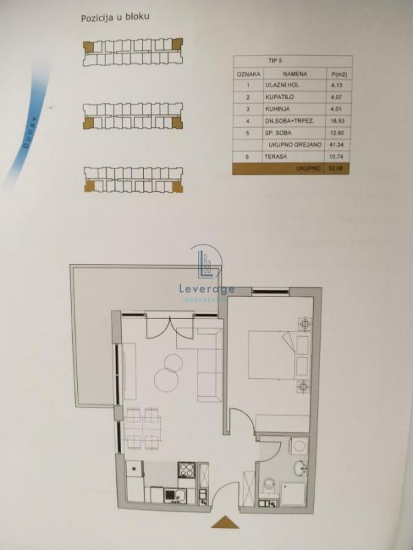 Stan na prodaju u Beogradu, Višnjička banja, dvosoban, 52m2, cena 140700 evra