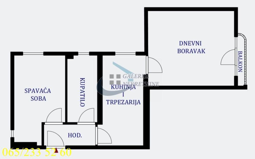 Stan na prodaju u Beogradu, Zvezdara, dvosoban, 42m2, cena 194000 evra