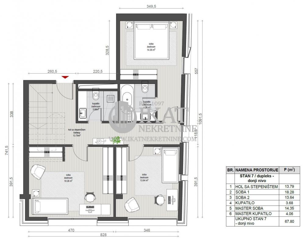 Stan na prodaju u Beogradu, Vračar, 224m2, cena 923709 evra
