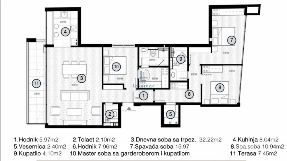 Stan na prodaju u Beogradu, Pašino brdo, cetvorosoban, 118m2, cena 468865 evra