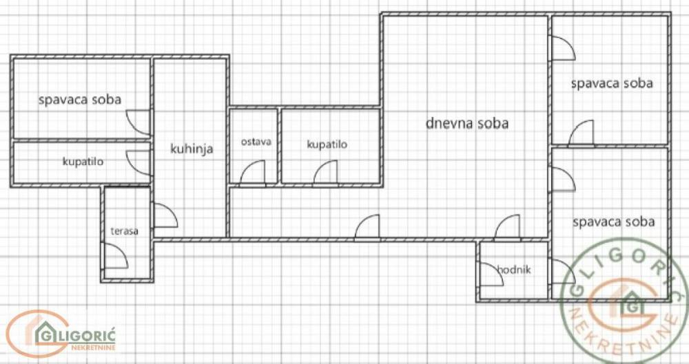 Stan na prodaju u Beogradu, Beograd (centar), troiposoban, 102m2, cena 343000 evra