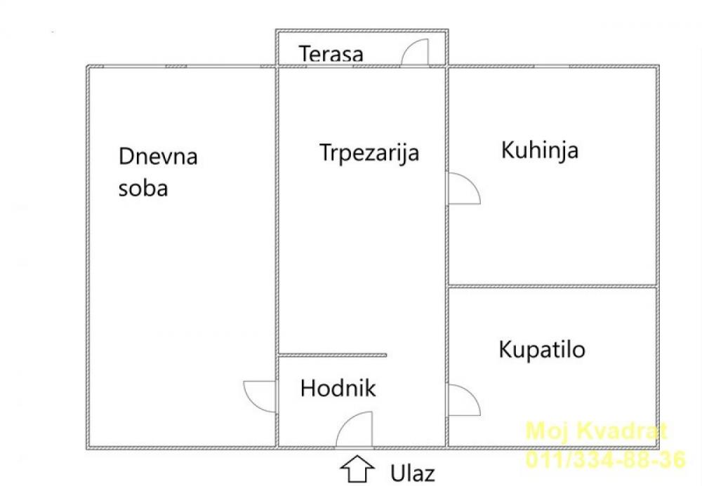 Stan na prodaju u Beogradu, Novi Beograd blok 63, jednosoban, 42m2, cena 147000 evra