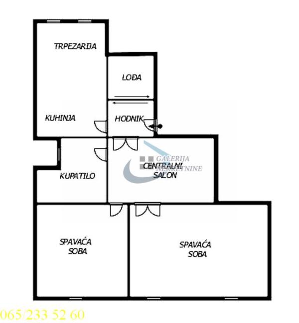 Stan na prodaju u Beogradu, Palilula, trosoban, 108m2, cena 445000 evra