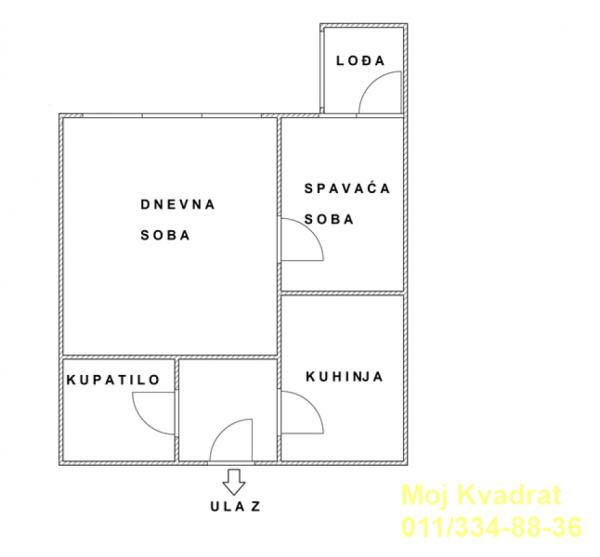 Stan na prodaju u Beogradu, Mirijevo, jednoiposoban, 41m2, cena 130000 evra