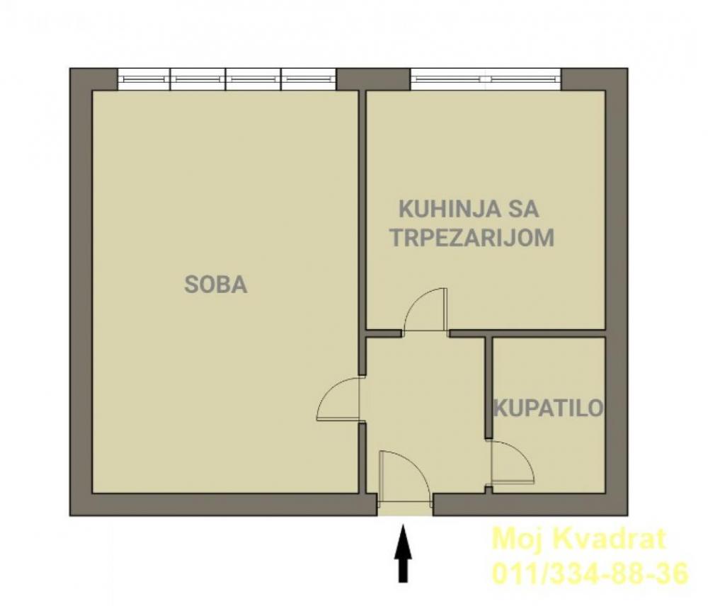 Stan na prodaju u Beogradu, Beograd (Ekonomski fakultet), jednosoban, 36m2, cena 175000 evra