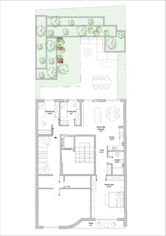 Stan na prodaju u Beogradu, Dušanovac, troiposoban, 95m2, cena 415152 evra
