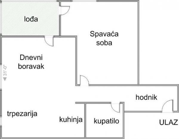 Stan na prodaju u Beogradu, Ledine, dvosoban, 58m2, cena 145000 evra