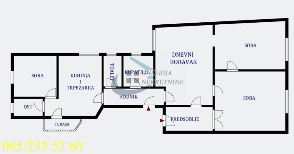 Stan na prodaju u Beogradu, Stari grad, troiposoban, 97m2, cena 343000 evra
