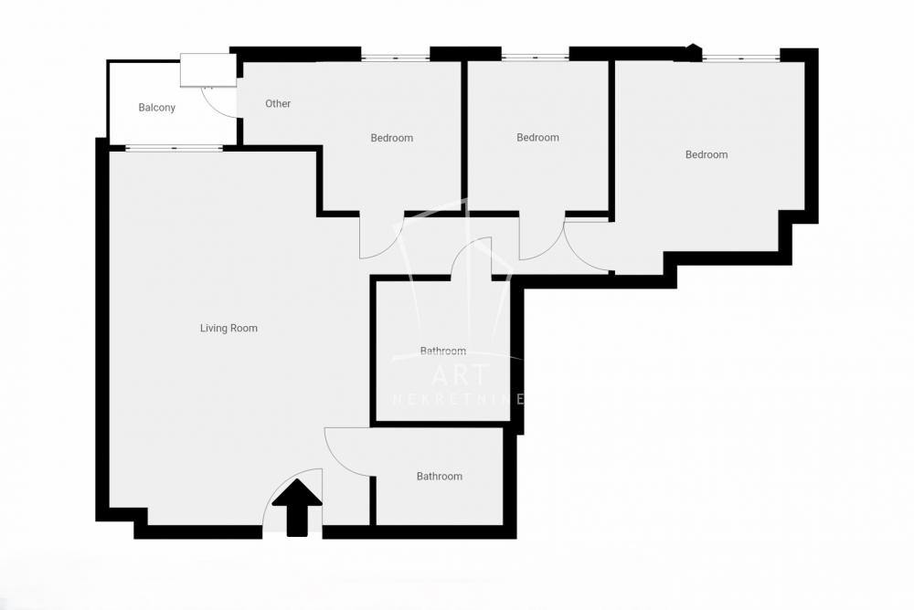 Stan na prodaju u Beogradu, Palilula, troiposoban, 71m2, cena 295000 evra