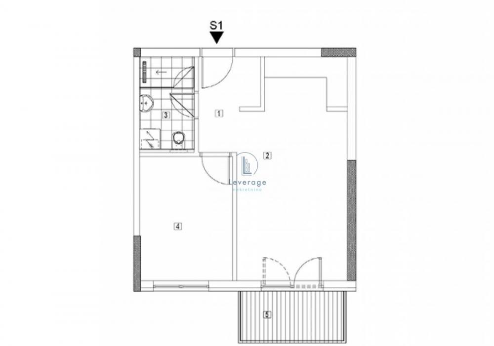 Stan na prodaju u Beogradu, jednoiposoban, 41m2, cena 52180 evra