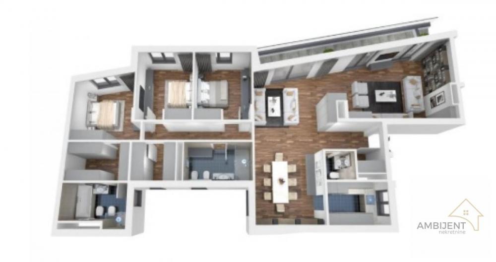 Stan na prodaju u Beogradu, Dorćol, cetvorosoban, 161m2, cena 808850 evra