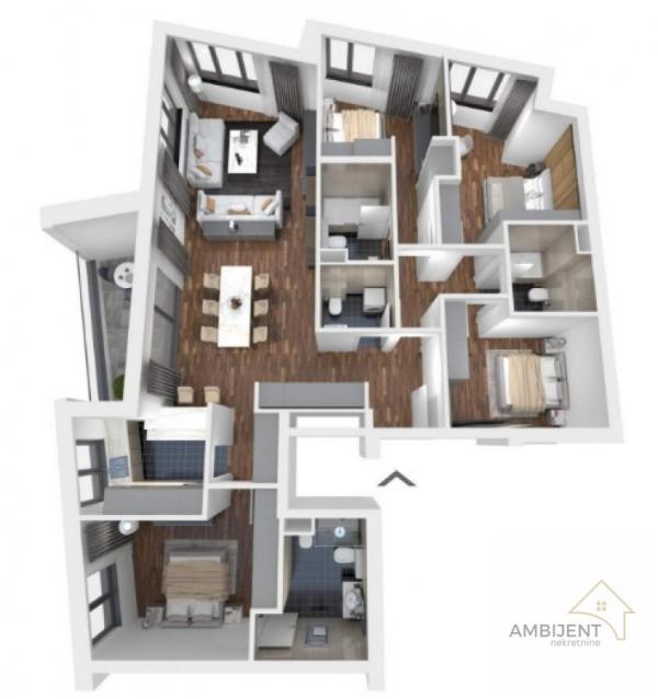 Stan na prodaju u Beogradu, Dorćol, 141m2, cena 706900 evra