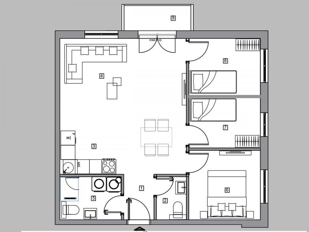 Stan na prodaju u Beogradu, Mirijevo, trosoban, 63m2, cena 132877 evra